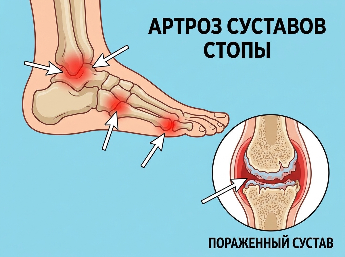 Артроз суставов стопы