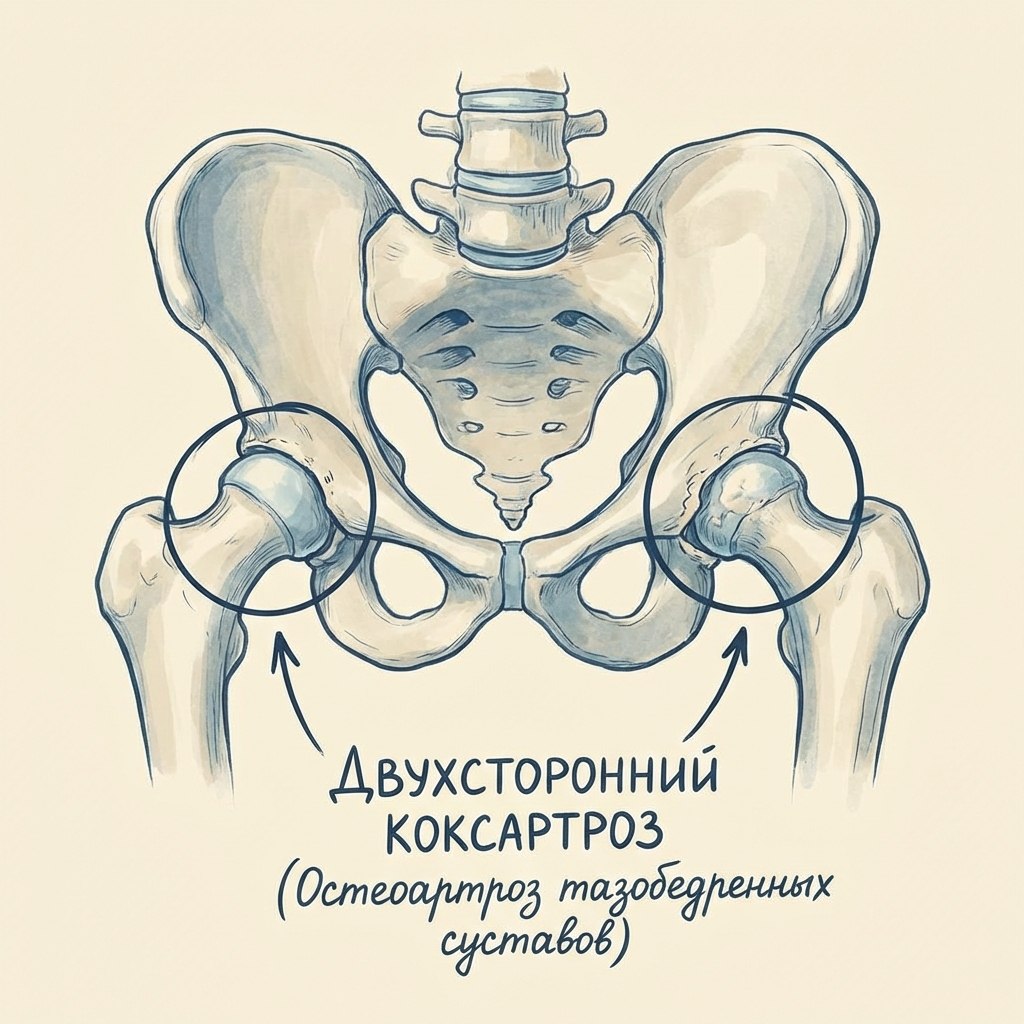 Двухсторонний коксартроз