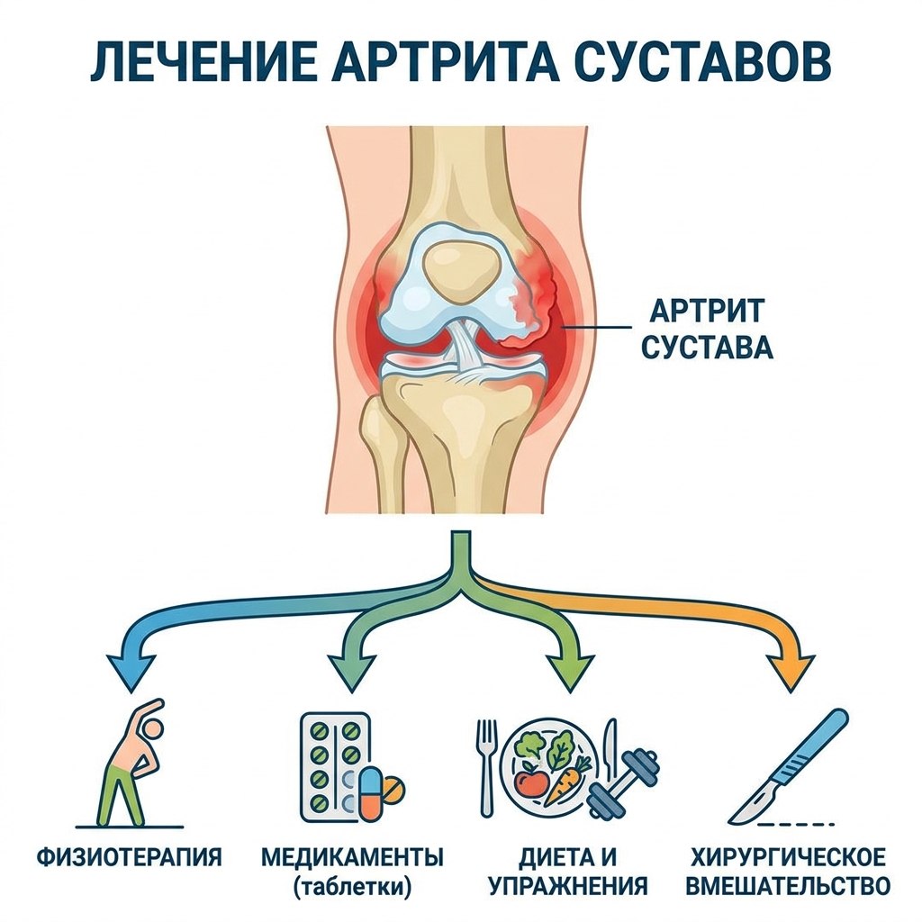 Лечение артрита суставов